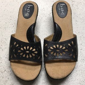 Navy b.o.c. Wedge Slides